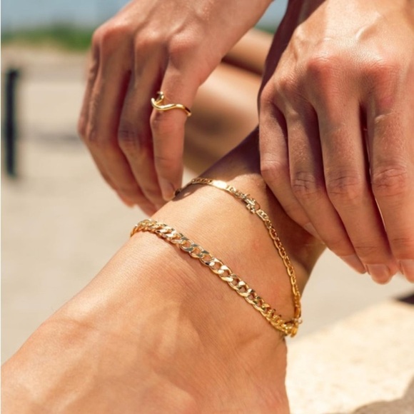 Ankle Bracelet 18k Gold Plated Elephant Ankle Bracelet for Women Girls Teenagers - Picture 4 of 4